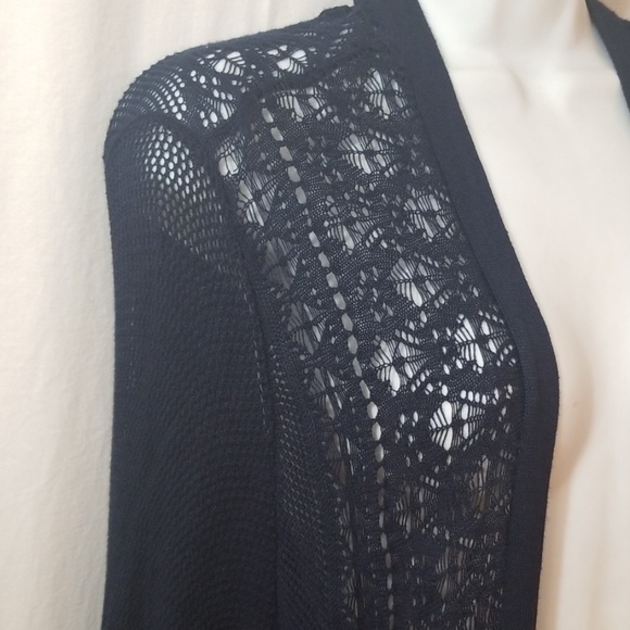 db Tops - Blue crochet long cardigan coverup 3X